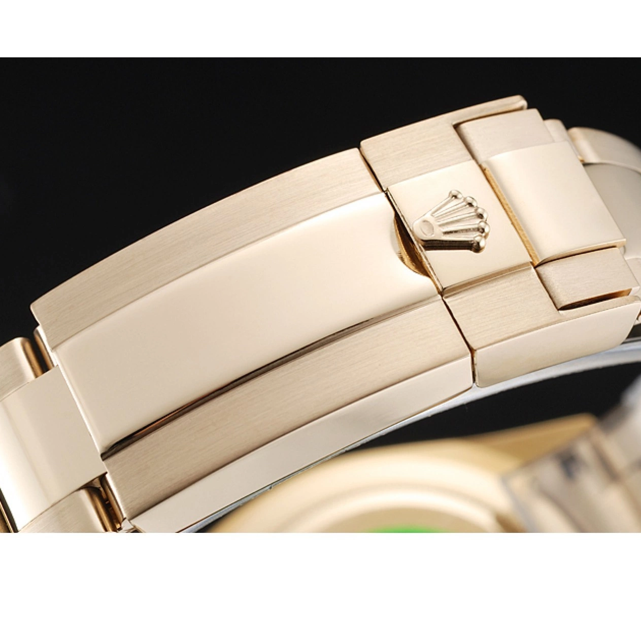Good copy rolex watches Rolex Cosmograph Green Dial Bracelet Daytona And Case Gold 1454244 0514